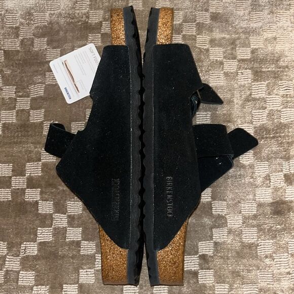 Birkenstock Arizona Soft Footbed Suede Leather, Black, EU 41 NWT - Picture 10 of 10